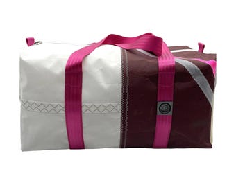 Sporttasche S Einzelstück aus recyceltem Segeltuch, als Rucksack tragbar