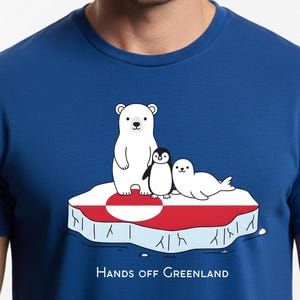 Hands Off Greenland Shirt, Anti-Political Statement-Human Rights Protest Design, Custom Color Tee