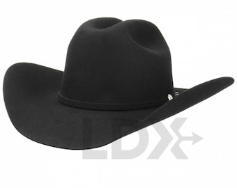 Sombrero de vaquero ganadero Corral de LDXstores: sombrero occidental de fieltro Buffalo 4X para hombres y mujeres