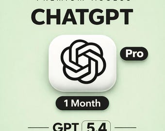 ChatGPT Pro 1 Month Access | ChatGPT Premium Account | AI Chatbot Assistant | Global Private Access