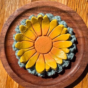 Handmade Clay Trinket Dish with Aroma Stones, Small Jewelry Dish, Essential Oil Diffuser Decor, Ring Holder Gift for Her