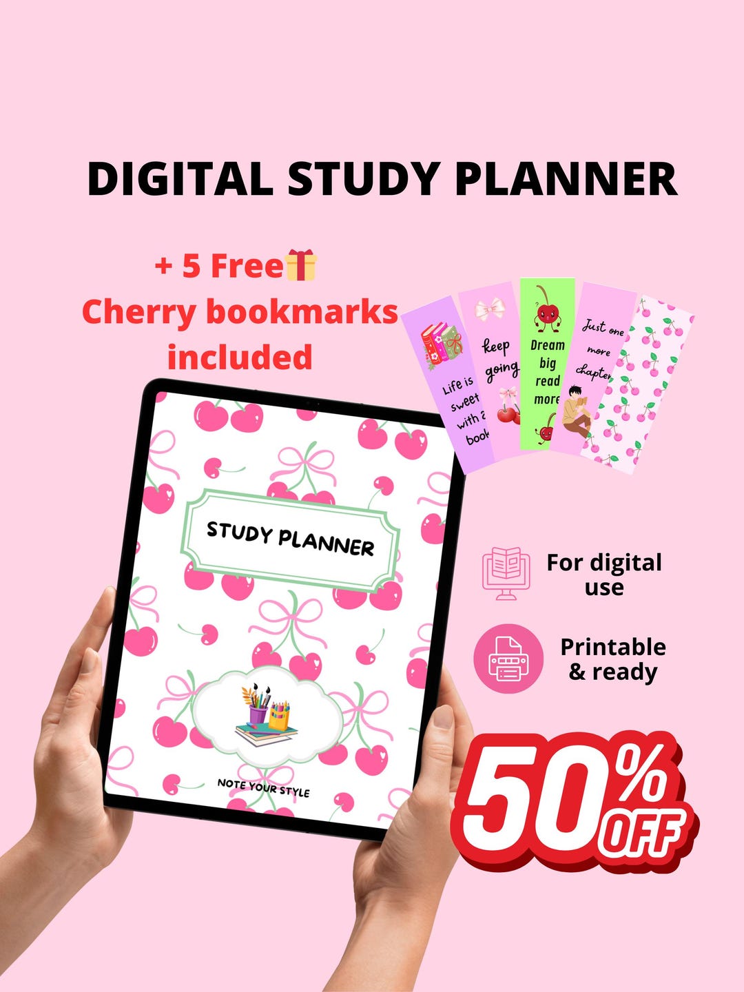 Digital Study Planner for Students, Academic Daily Organizer, Pomodoro ...