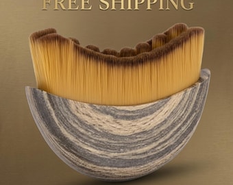 Lymphatic Face Brush, Textured Wood Grain Dry Brushing Tool