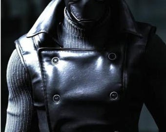 Gilet in pelle di Spider-Man Noir - Costume cosplay di Spider-Man Noir.