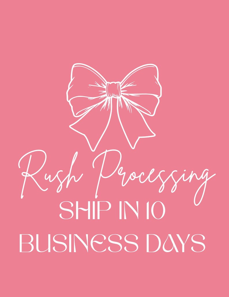 Rush Processing Add On | Ship Your Order in 10 Business Days zdjęcie 1