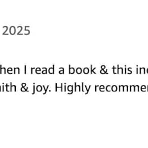 May include: A screenshot of a customer review for a book. The review includes a 5-star rating and the text "LOVE THIS!!!" The review states the reader "never laughed out loud so much" and recommends the book.