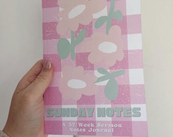 Sunday Notes Sermon Journal | 52-Week Christian Bible Study Notebook (6x9 Inch)