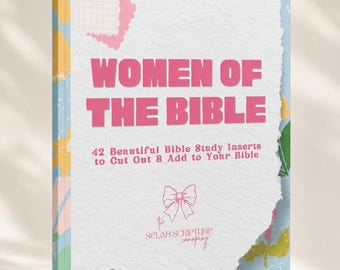 Women of the Bible Study Inserts | 42 Cut-Out Bible Journaling Pages