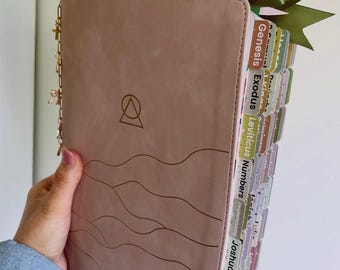 Preloaded Bible Journaling | Large Print, Handwritten Notes, Tabs (Christian Gift)