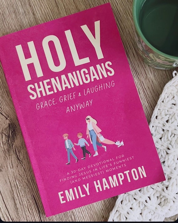 Holy Shenanigans Devotional Book, 30-Day Christian Devotional for Women, Faith & Humor,Bible Study Gift, Relatable Scripture Reflection Book