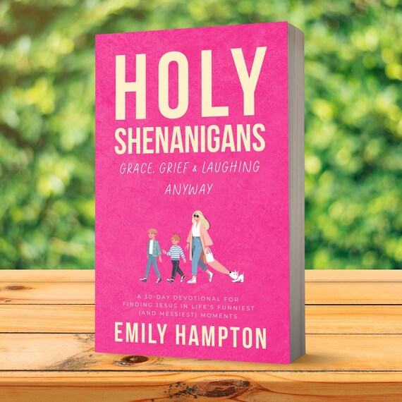 Holy Shenanigans Devotional Book, 30-Day Christian Devotional for Women, Faith & Humor,Bible Study Gift, Relatable Scripture Reflection Book