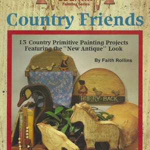 Really Country Painting Serie #8202 Plaid von Faith Rollins - 13 Country Primitive Malerei Projekte New Antique Look 1986 NEUWERTIG