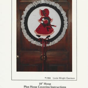 Victorian Christmas 18" Hoop Plus Hoop Covering Instructions -Machine or Hand applique By Goose Girl Creations -Linda Wright Garrison Sweet!