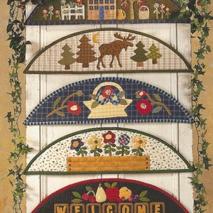 Welcome Friends Two Pattern 129WFT From Cabbage Rose by Barbara Brandeburg  Finished Size  30 x 8 1/4"  NEW CONDITION