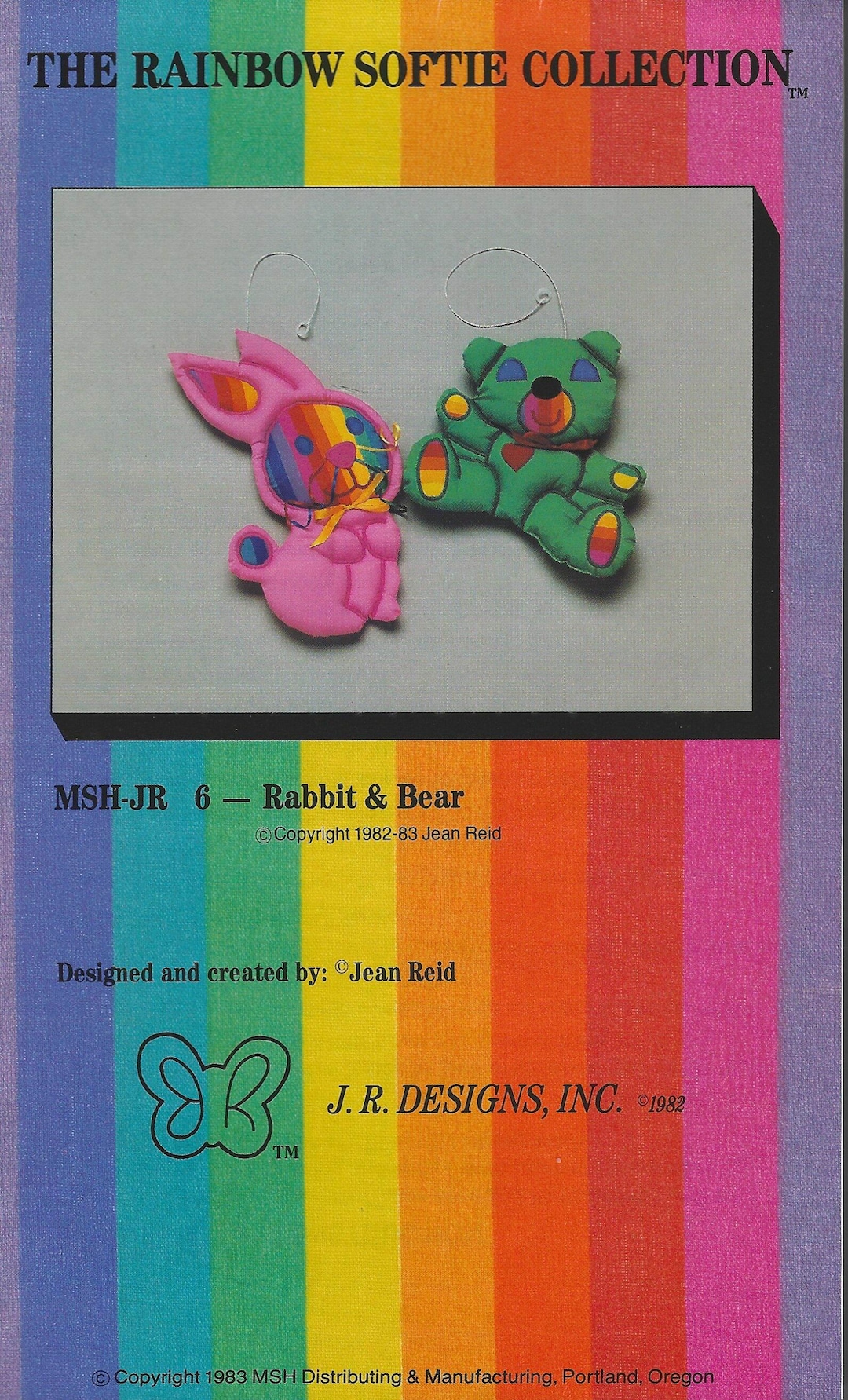 Teddy Bernas Rls Rainbow Softie Collection – Teddy Bear & Rabbit Mobile Pattern (1983 ...