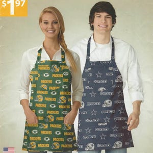 Simplicity It's So Easy It's Simplicity Pattern S0134 One Size Aprons - Men and Women SWEET!  UNCUT