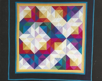 Arazzo da parete Cotton Candy Solids di Janet Page per Cranston Consumer Products, una divisione di Cranston Print Works Co. 48" x 48" 1999 NUOVO