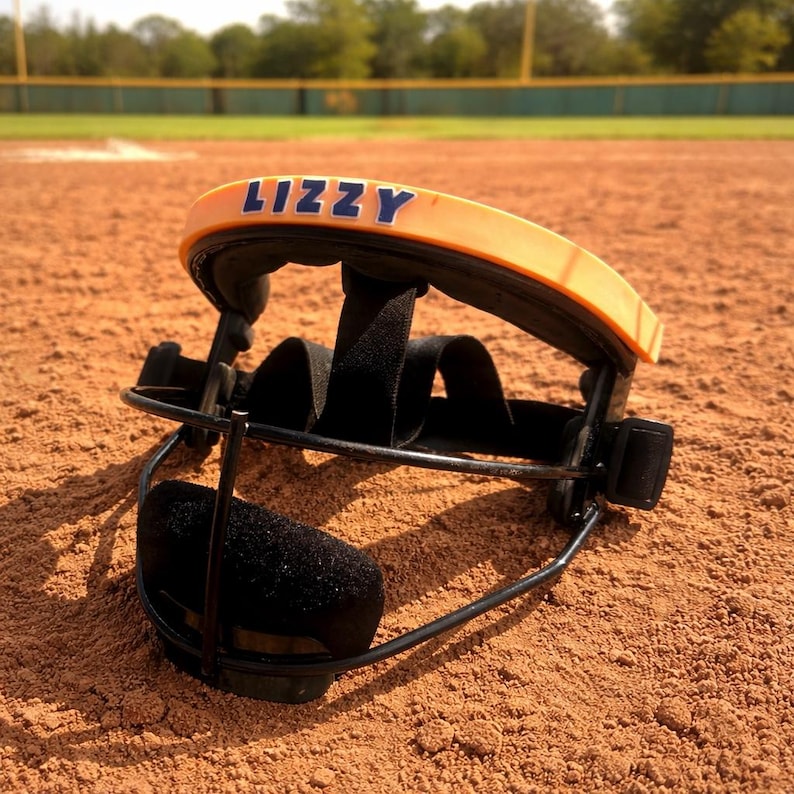 Infielder Mask Softball Fielding Mask Name Band - Etsy