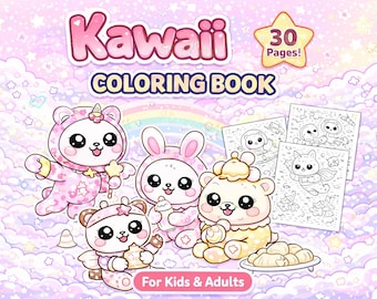 かわいい動物の塗り絵 – 子供と大人のための楽しい印刷可能な30ページ