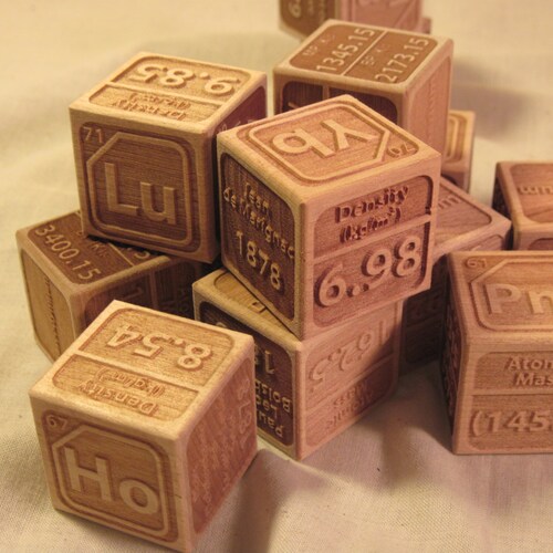 Periodic Table of the Elements Wooden Blocks (set of 118)