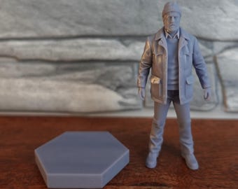 Doctor Who Custom eaglemoss style  Wilfred Mott /Bernard Cribbins  1/21 scale  unpainted