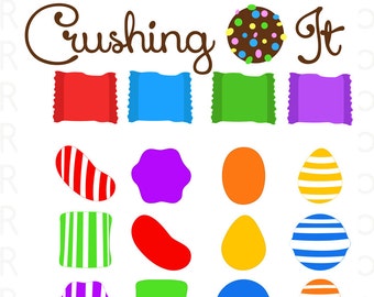 Crushing Candy Vinyl Sticker Silhouette oder Cricut Cutting File | SVG Spruch Spruch