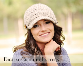 Crochet Pattern Crochet Hat Pattern Brimmed Hat Pattern - Etsy