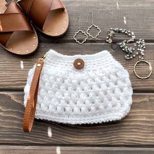 DIY Crochet Pattern Crochet Clutch Pattern Crochet Wristlet Pattern The Puff Clutch Crochet Pattern Crochet Bag Crochet Purse image 2