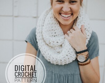 Crochet Scarf Pattern | Easy Crochet Pattern | Chunky Crochet Pattern Fall and Winter