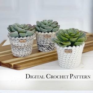 DIY Crochet Pattern Crochet Planter Pattern The Pirouette Planter Crochet Pattern DIY Craft Christmas Crochet Pattern image 1