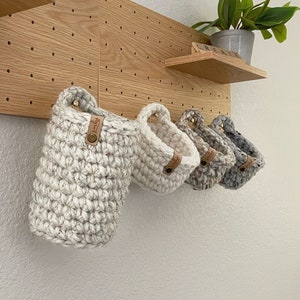 PDF Crochet Pattern Crochet Basket Pattern Hanging Basket DIY Pattern Storage Bin Pattern Mini Peg Board Basket Pattern DIY Gift image 6