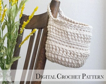 Crochet Storage Basket Pattern | DIY Crochet Pattern | Plant Hanger Pattern | Crochet Pattern for Beginners | Crochet Christmas Stocking