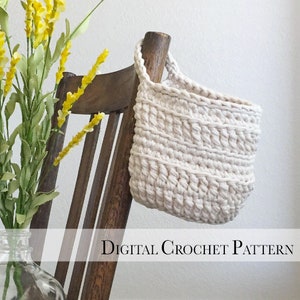 Crochet Storage Basket Pattern | DIY Crochet Pattern | Plant Hanger Pattern | Crochet Pattern for Beginners | Crochet Christmas Stocking