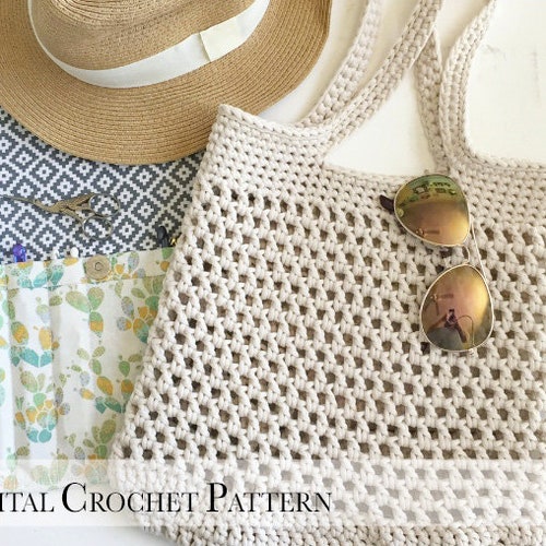 crochet beach bolsa pattern