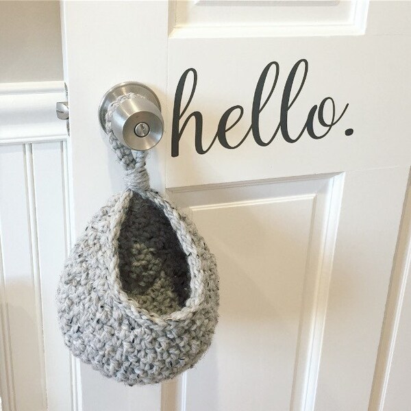 Door Knob Basket Etsy