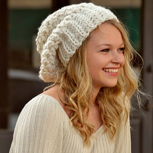 Womens Winter Hat / Oversized Slouchy 