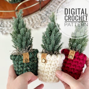 DIY Crochet Pattern Crochet Planter Pattern The Pirouette Planter Crochet Pattern DIY Craft Christmas Crochet Pattern image 7