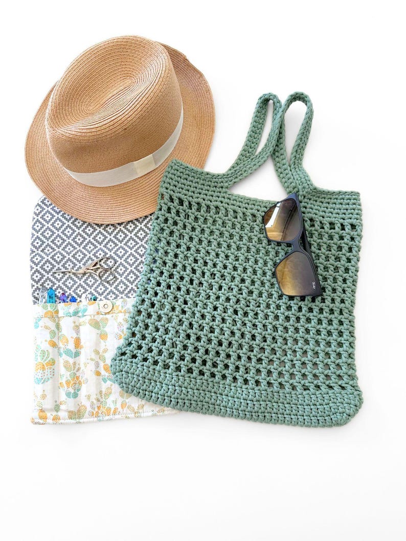 DIY Crochet Pattern | The Market Tote Crochet Pattern | Crochet Tote Bag Pattern | Crochet Beach Bag Pattern | Summer Crochet Project image 6