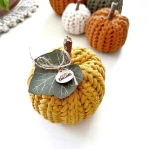 Herringbone Crochet Pumpkin Pattern – Easy Fall Decor, 3 Sizes, Beginner Friendly, DIY Autumn Pumpkin image 5