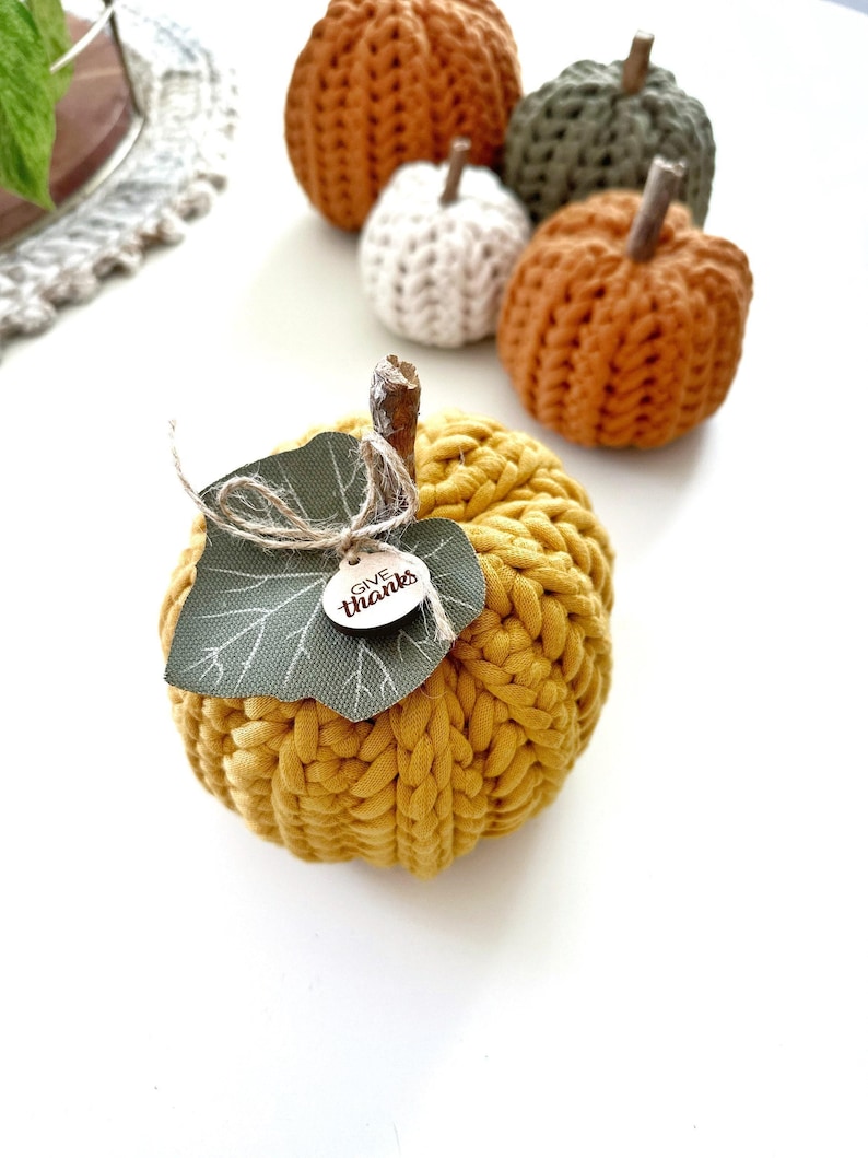 Herringbone Crochet Pumpkin Pattern – Easy Fall Decor, 3 Sizes, Beginner Friendly, DIY Autumn Pumpkin image 5
