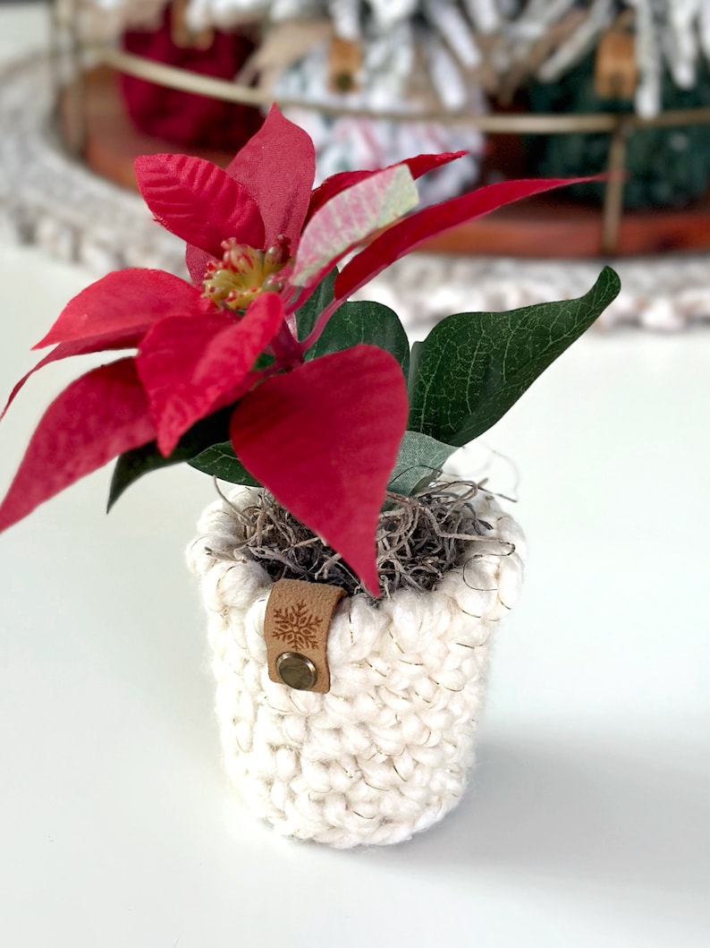 DIY Crochet Pattern Crochet Planter Pattern The Pirouette Planter Crochet Pattern DIY Craft Christmas Crochet Pattern image 8