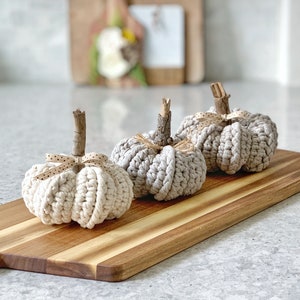 Crochet Pumpkin Pattern DIY Crochet Pattern Farmhouse Pumpkins Farmhouse Decor Fall Decor DIY Crafts Do it Yourself Crochet image 7