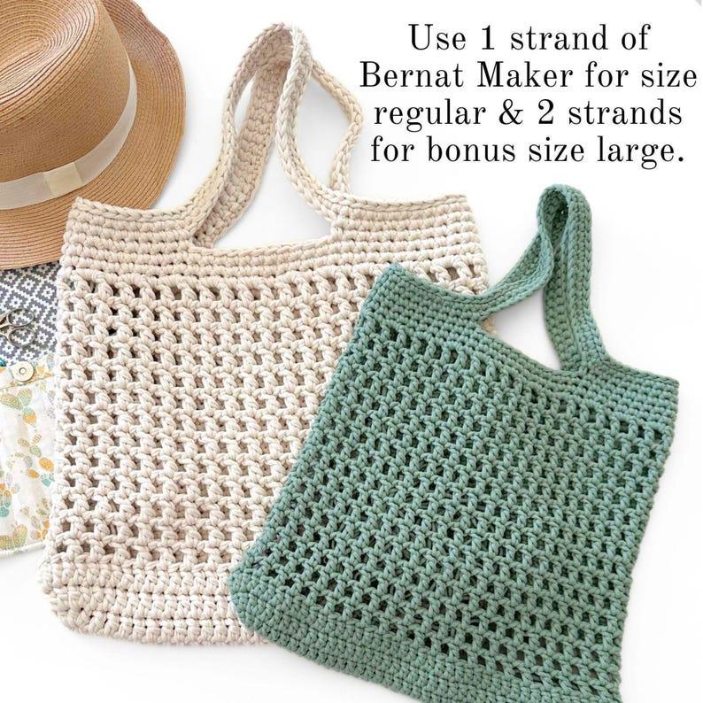 DIY Crochet Pattern | The Market Tote Crochet Pattern | Crochet Tote Bag Pattern | Crochet Beach Bag Pattern | Summer Crochet Project image 7