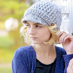 Gift for Women Women's Crochet Hat Womens Newsboy Hat Womens Winter Hat ...