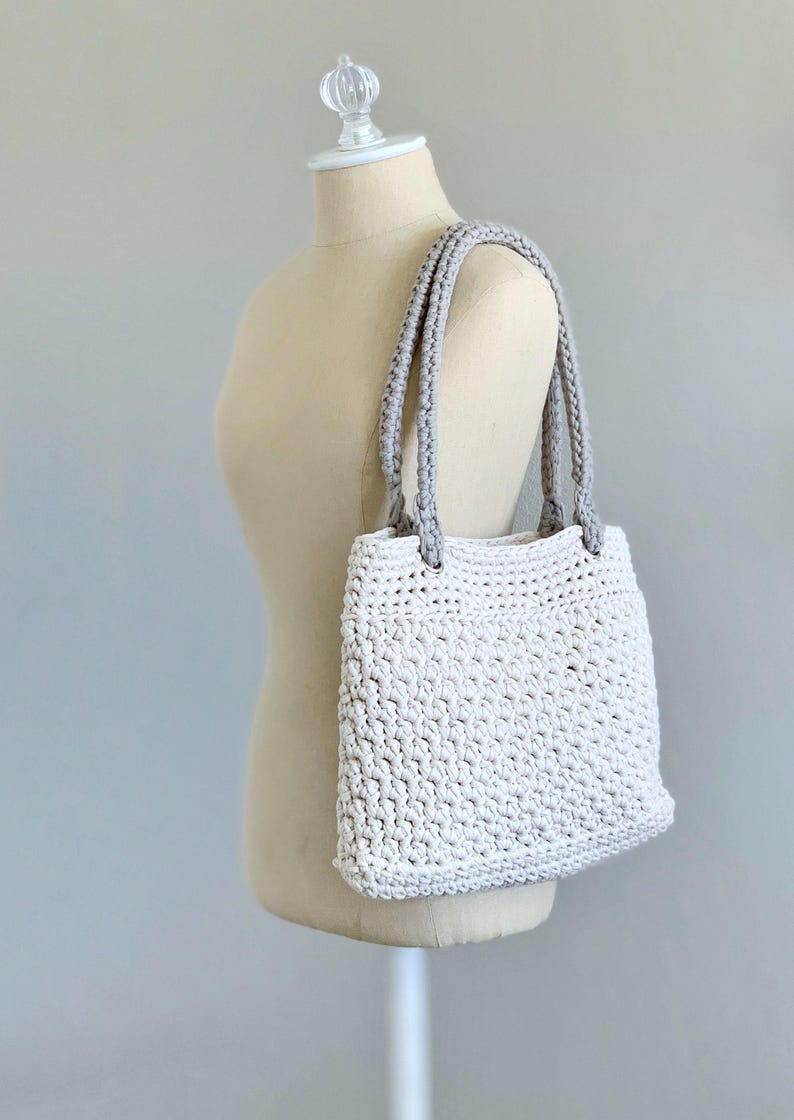 DIY Crochet Pattern | Crochet Tote Bag Pattern | Crochet Market Tote Pattern | Crochet Bag Pattern | Crochet Beach Bag | Crochet Market Bag image 4