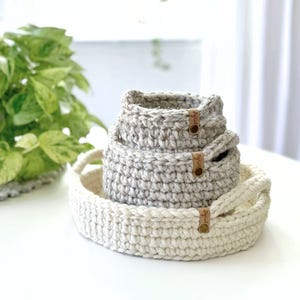 DIY Crochet Basket Pattern | Crochet Storage Basket with Handles | Digital Crochet Pattern | Quick Crochet Project