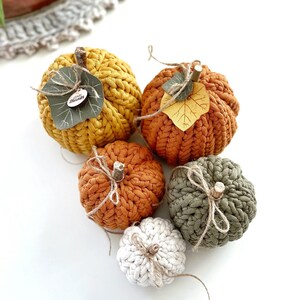 Herringbone Crochet Pumpkin Pattern – Easy Fall Decor, 3 Sizes, Beginner Friendly, DIY Autumn Pumpkin image 4