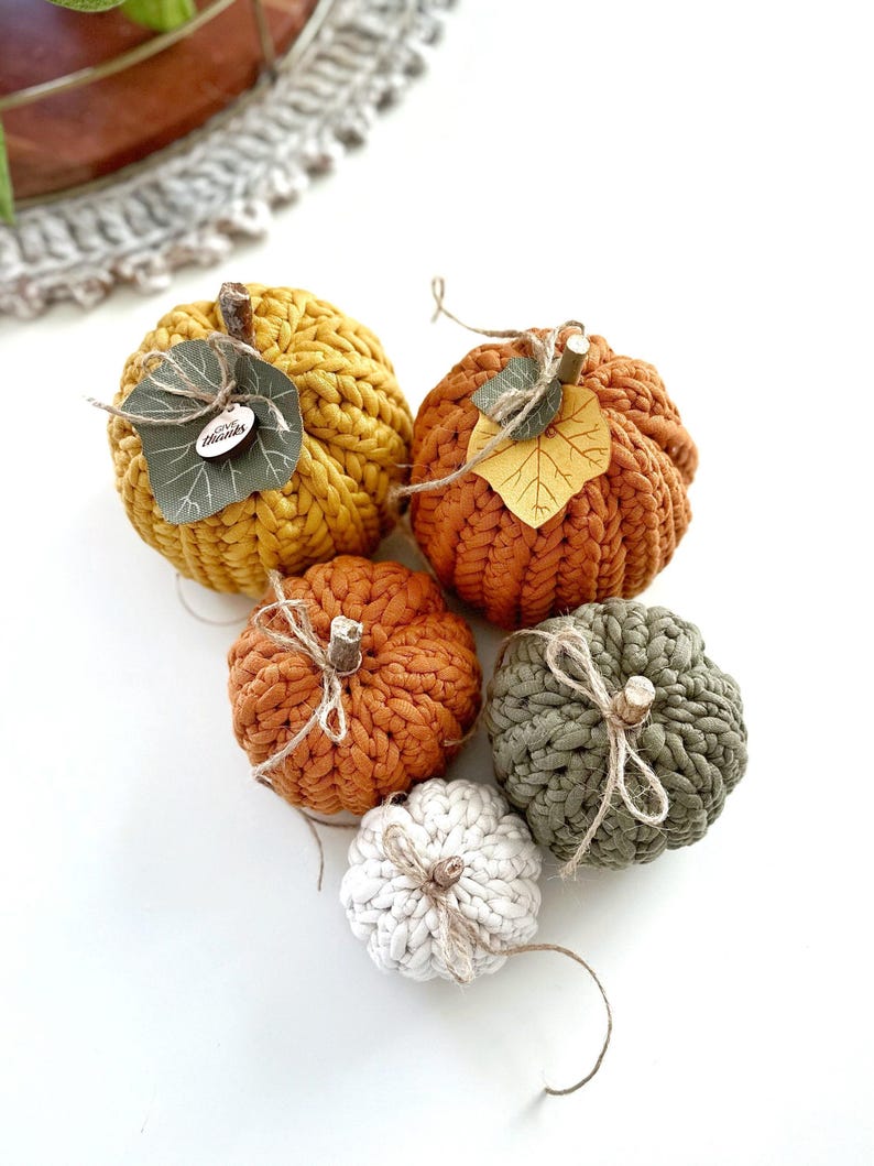 Herringbone Crochet Pumpkin Pattern – Easy Fall Decor, 3 Sizes, Beginner Friendly, DIY Autumn Pumpkin image 4