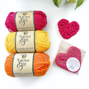 DIY Crochet Pattern | Crochet Heart Dish Scrubby | Crochet Kitchen Pattern | Valentine's Day Pattern | Quick Summer Crochet Market Prep Idea