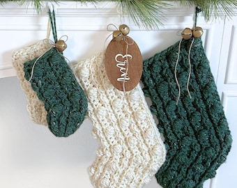 DIY-haakpatroon | Gehaakt kouspatroon | Gehaakte kous met bladerdeeg | DIY-kerstknutsels